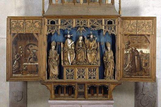 Altar of Mary at Alpirsbach Monastery