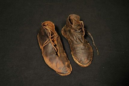 Alpirsbach monastery, pair of shoes discovered in the monastery