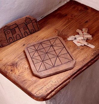An old board game, now in the Alpirsbach monastery museum