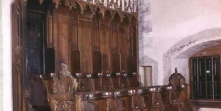 Choir stalls in the church at Alpirsbach Monastery