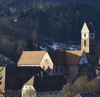 Aerial view of Alpirsbach Monastery