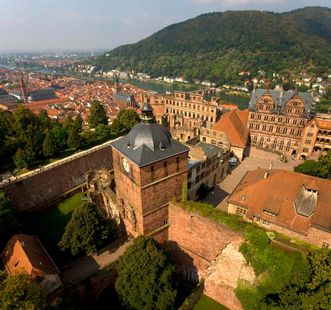 Schloss Heidelberg mit Altstadt