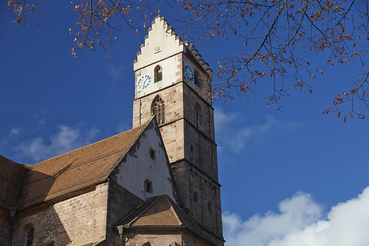 Bell tower in the monastery church at Alpirsbach Monastery