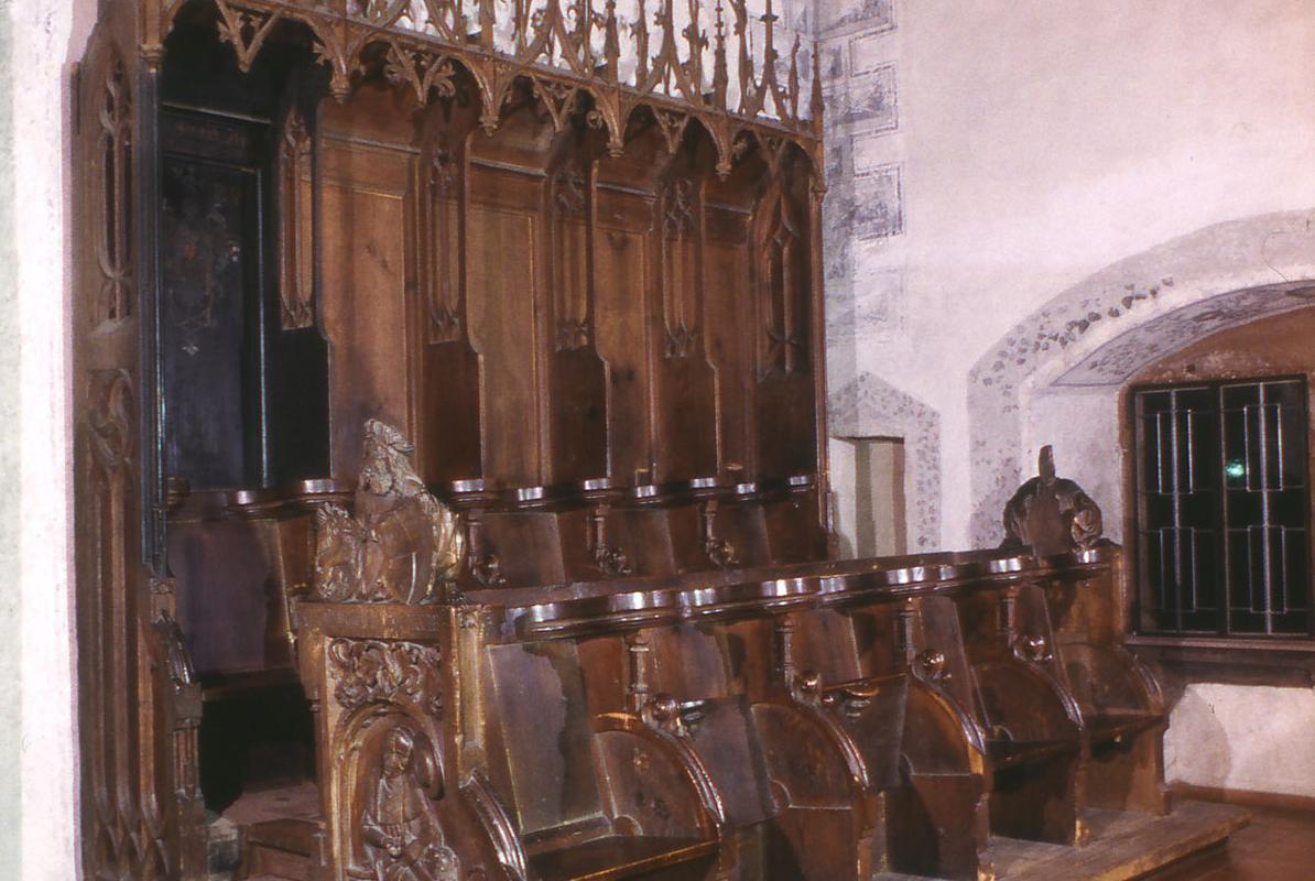 Choir stalls in the church at Alpirsbach Monastery