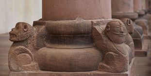 Column pedestal in the church at Alpirsbach Monastery