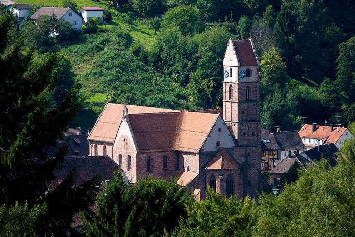 Alpirsbach monastery, aerial view