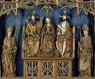 Detail of altar of St. Mary at Alpirsbach Monastery