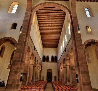 View over the altar at Alpirsbach Monastery