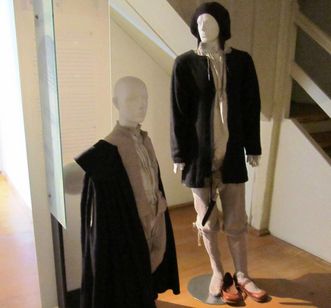 Articles of clothing in the museum at Alpirsbach Monastery