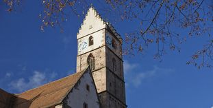 Bell tower in the monastery church at Alpirsbach Monastery