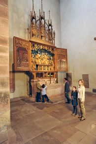 Monastère d’Alpirsbach, L’autel de Marie, Visiteurs; l'image: Staatliche Schlösser und Gärten Baden-Württemberg, Niels Schubert