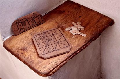 A old board game, now in the Alpirsbach monastery museum