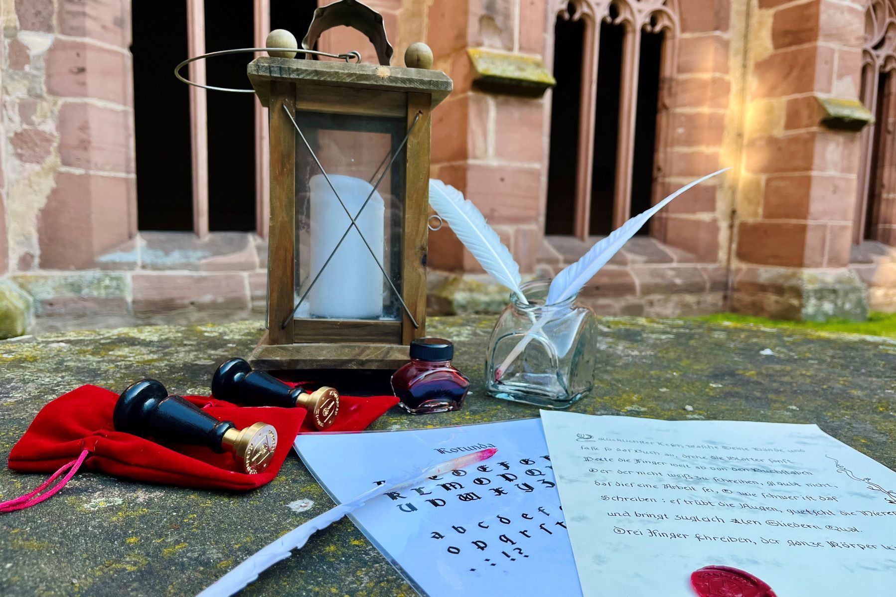 Kloster Alpirsbach, Event, Sonderführung, Rußtinte, Gänsekiel und Drachenblut
