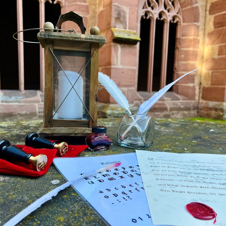 Kloster Alpirsbach, Event, Sonderführung, Rußtinte, Gänsekiel und Drachenblut
